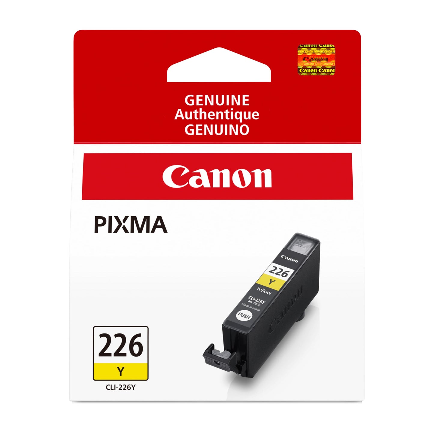 Canon CLI-226 Genuine Yellow Ink Tank, Compatible with iP4820, MG5220, MG5120, MG8120, MG6120, MX882, iX6520, iP4920, MG5320, MG6220, MG8220,