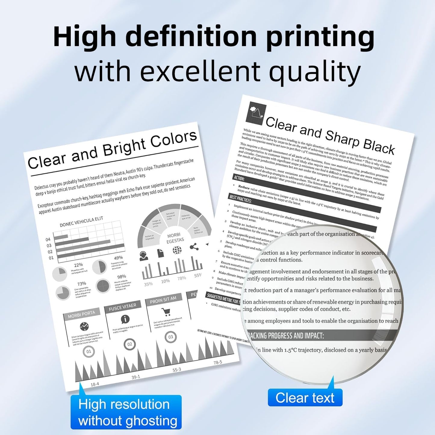 HAO SHI XIANG B3460 9GG2G 9G0PM 331-9807 593-11165 High Yield Toner Cartridge Compatible for Dell ONLY for B3460dn Laser Printer (B3460 Toner