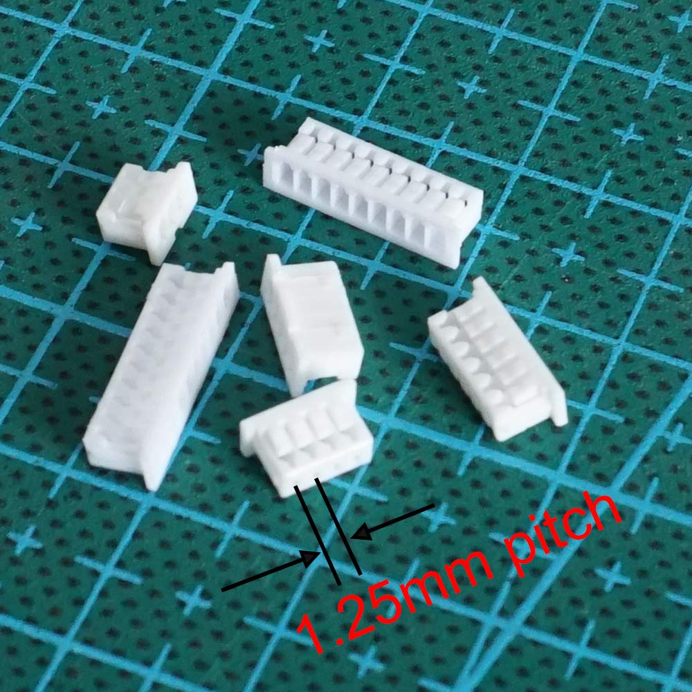 elechawk 1.25mm Pitch Connectors and Pre-Crimped Cables Compatible with JST Molex PicoBlade 1.25mm for Pixhawk Silicone 15cm Wire