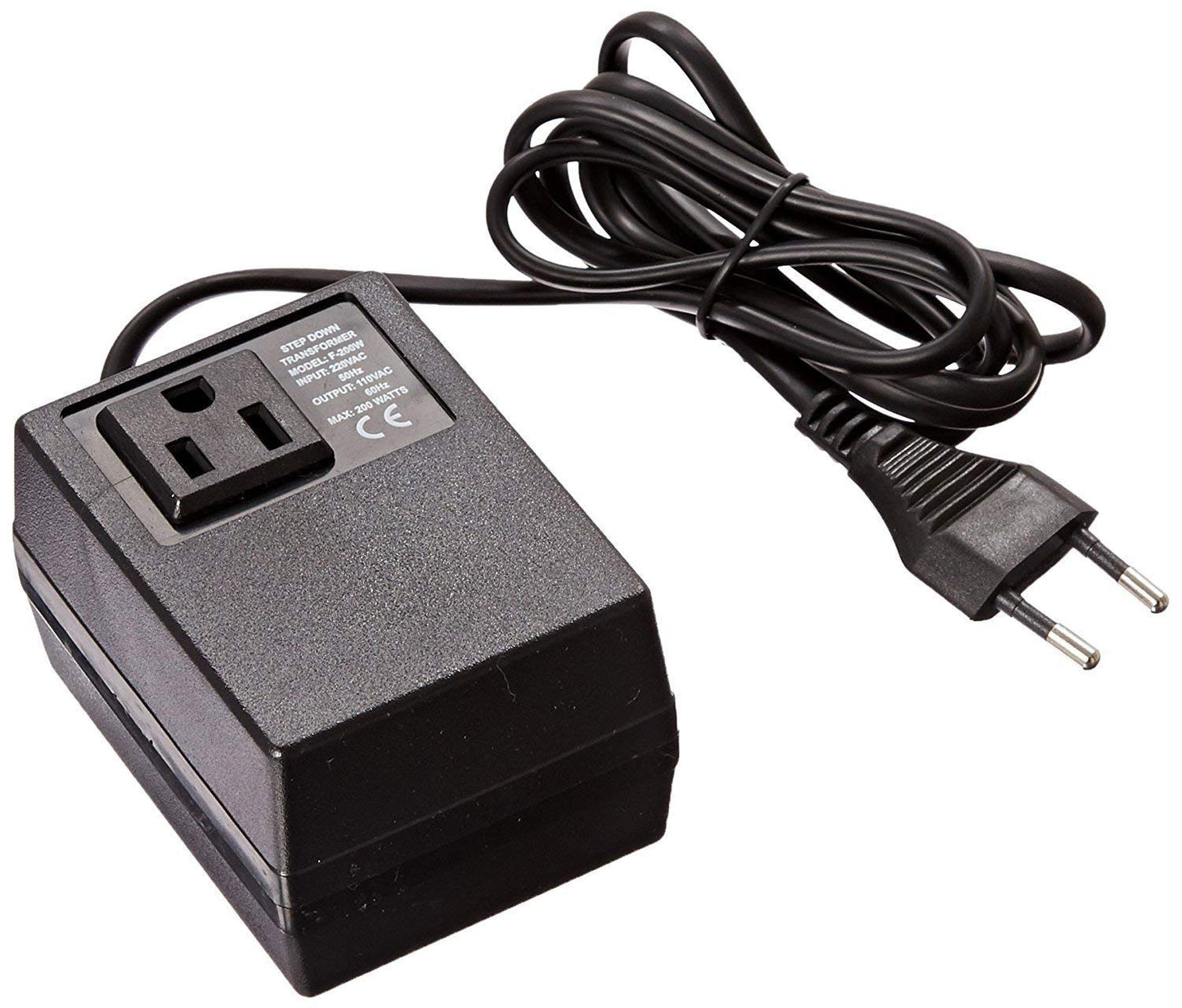 Seven Star 200 Watt 220/240V to 110/120V AC - Step Down Travel Converter