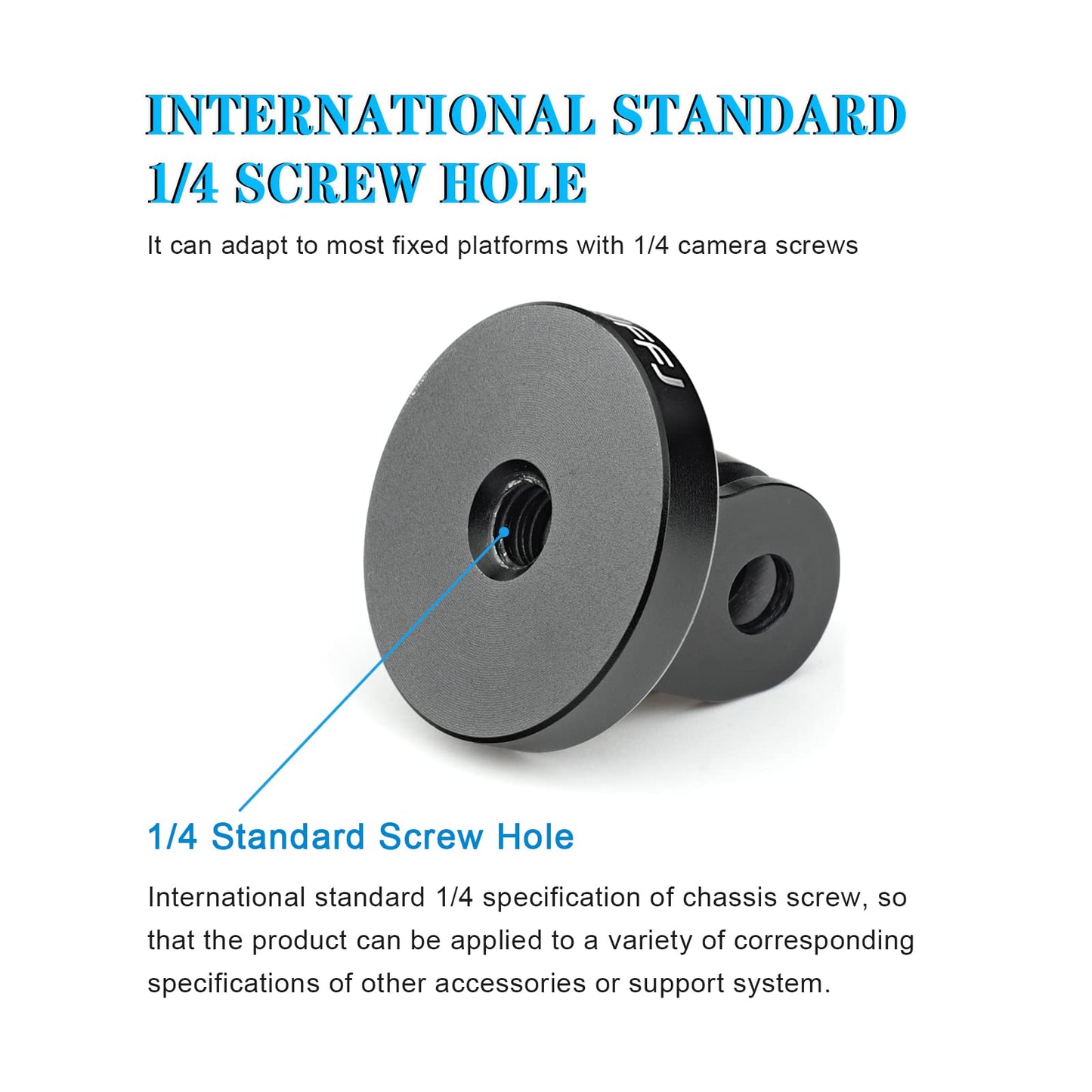 SKYJFFJ Aluminum-Tripod Adapter-Bolt-Adapter Compatible Action Camera Gopro Hero 13 12 11 10 9 8 DJI Osmo Insta360 AKASO and Other Action Camera