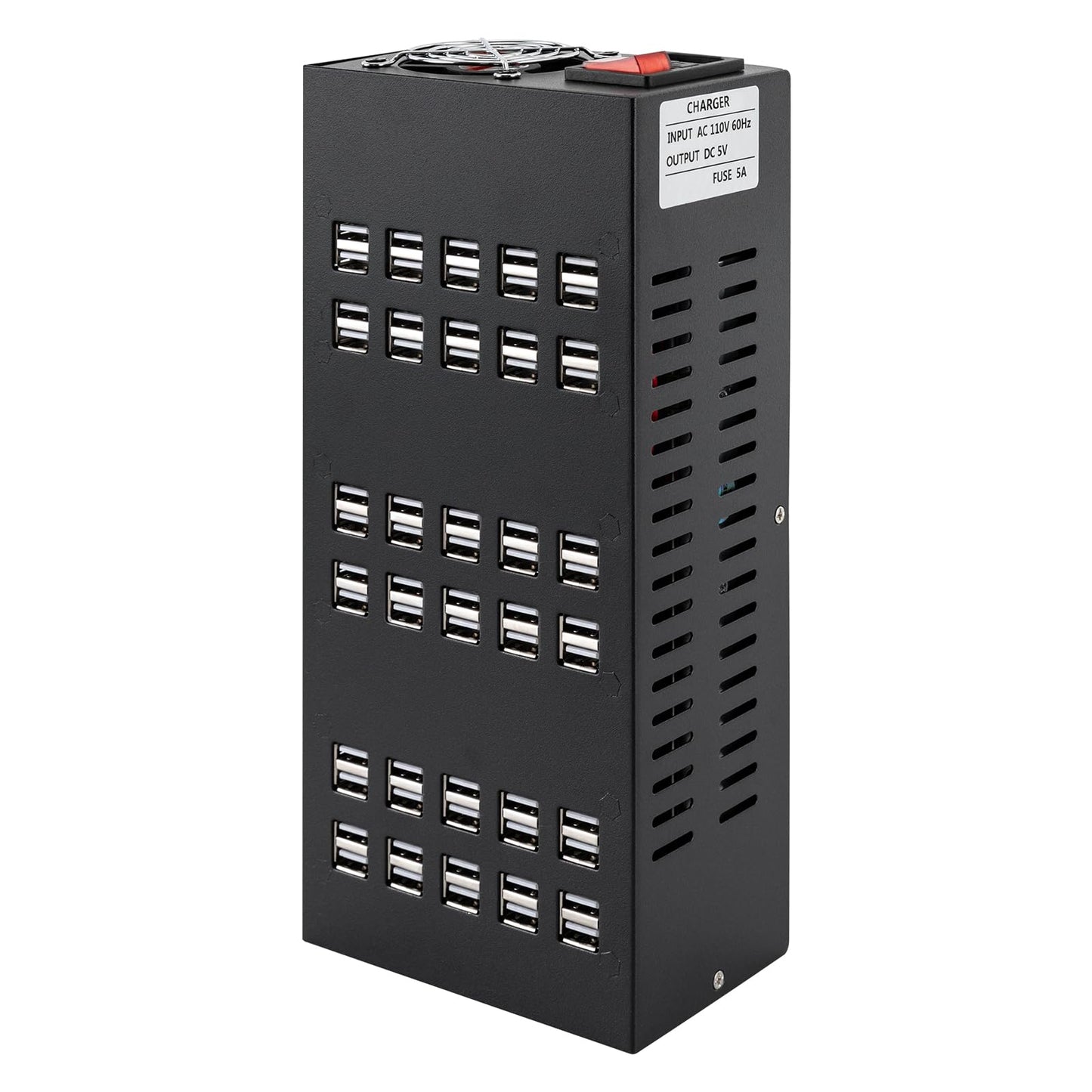 60 Ports USB Charging Station with Intelligent Protection, Fast Charger Station for Smartphones, Tablets, Multi Port USB Charging Stations Organizer