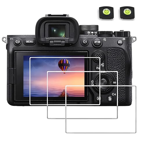 debous Screen Protector for Sony Alpha 7C II A7CII A6700 ZV-E1 7 IV A7 IV A7IV A7M4 A74 Camera, Anti-scratch Hard Tempered Glass Film (3+2 pack)