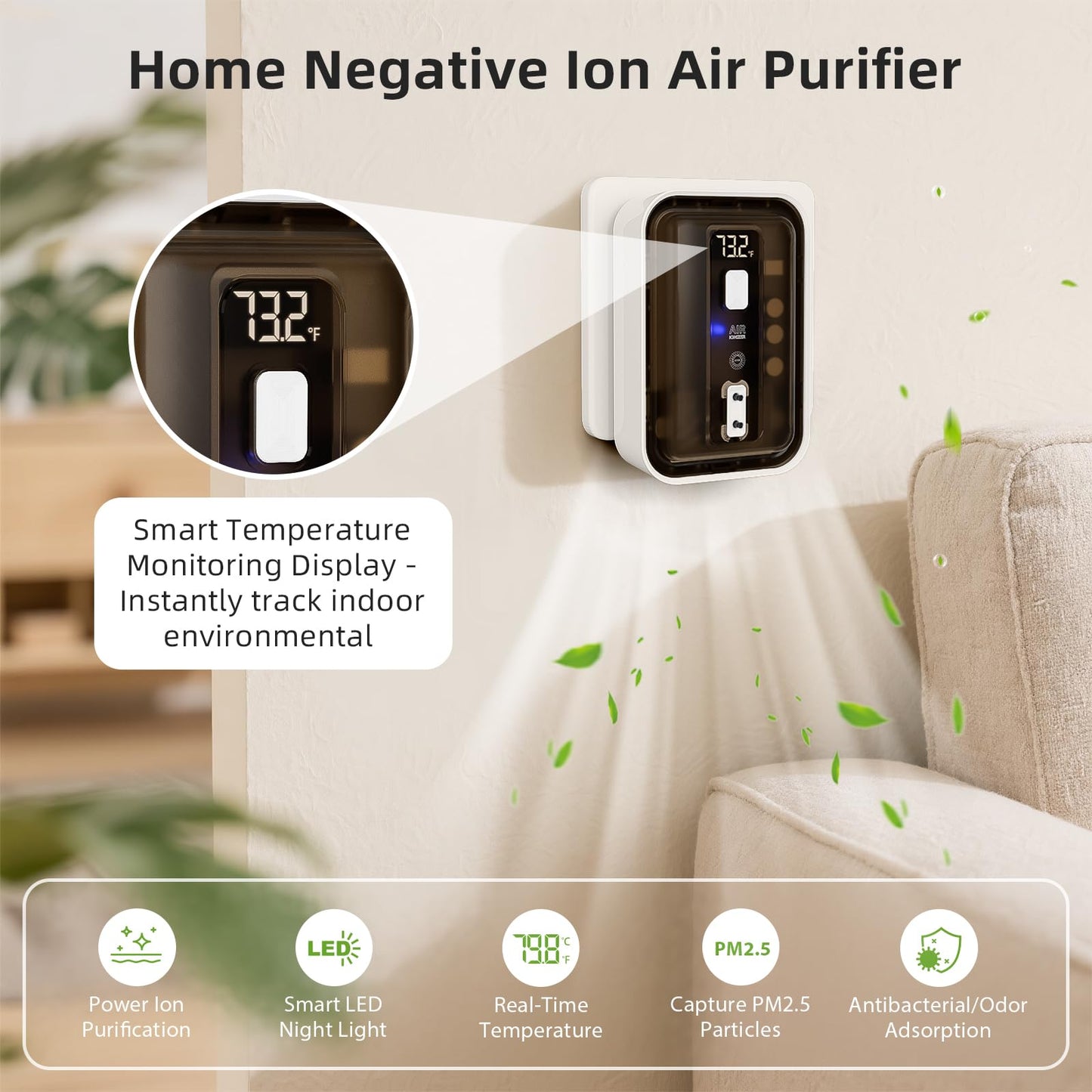 Plug-In Air Ionizers & Ionic Air Purifier,Negative Ion Generator