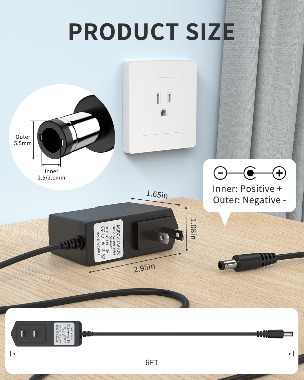 12V 2A AC DC Power Adapter Charger Cord for Celestron 18778 Telescope, Compatible with NexStar 4SE 5SE 6SE 8SE 130SLT 127SLT, LCM 114LCM 90LCM, CPC…