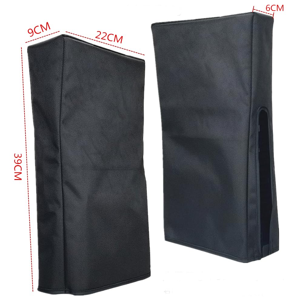 for PS5 Pro Dust Cover, Vertical Mode Dustproof Shell Protective Sleeve for PS5 Pro Disc & Digital Console, Oxford Cloth Anti-Scratch Waterproof Easy