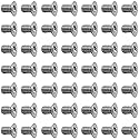 50Pcs Hard Drive Screws 2.5 inch,Stainless Flat Phillips Head HDD SSD M3 x 5mm Mounting Screw for Computer PC Laptop Case,2.5" Silver