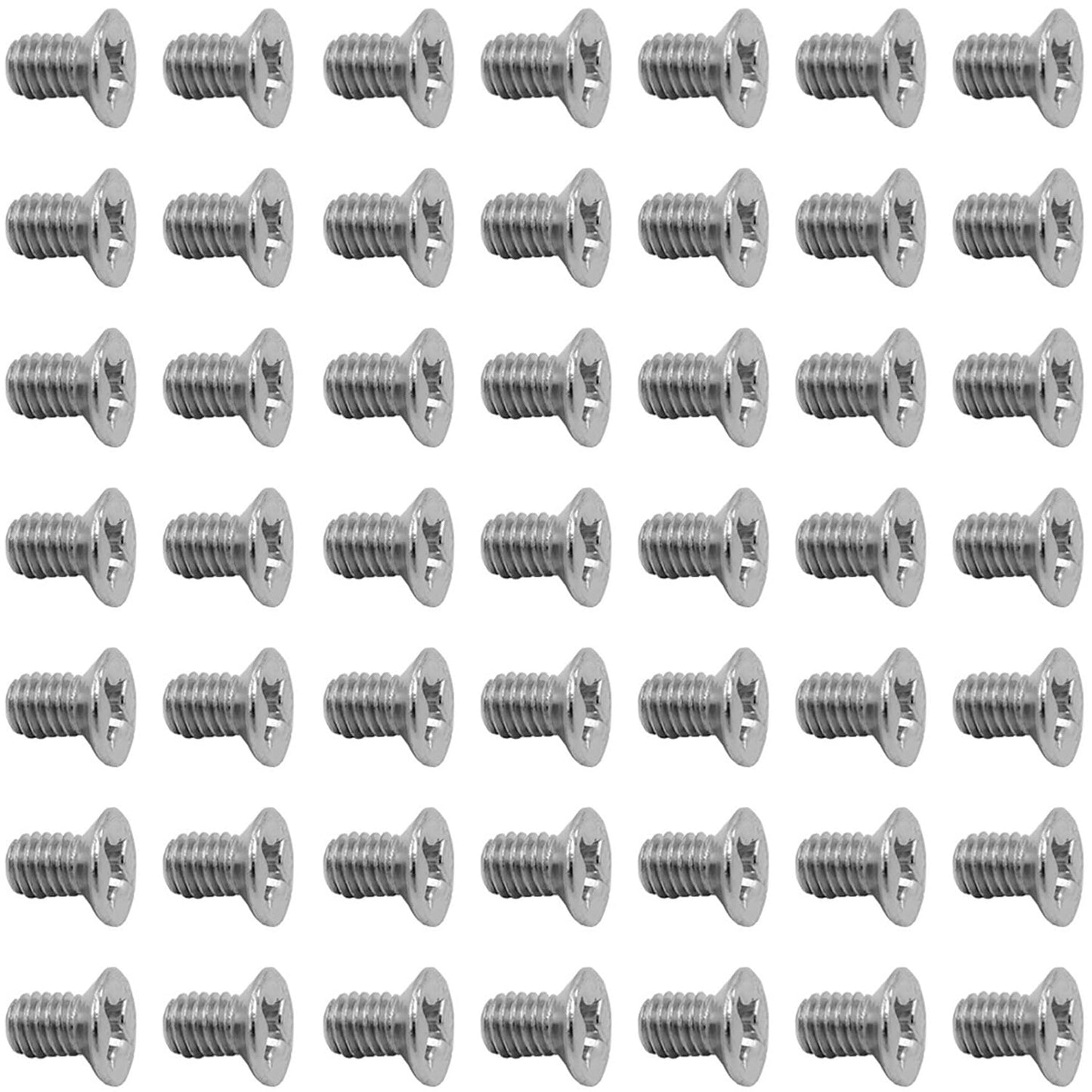 50Pcs Hard Drive Screws 2.5 inch,Stainless Flat Phillips Head HDD SSD M3 x 5mm Mounting Screw for Computer PC Laptop Case,2.5" Silver