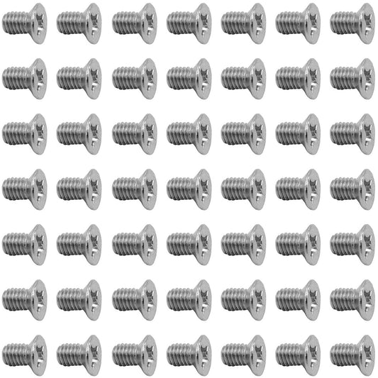 50Pcs Hard Drive Screws 2.5 inch,Stainless Flat Phillips Head HDD SSD M3 x 5mm Mounting Screw for Computer PC Laptop Case,2.5" Silver