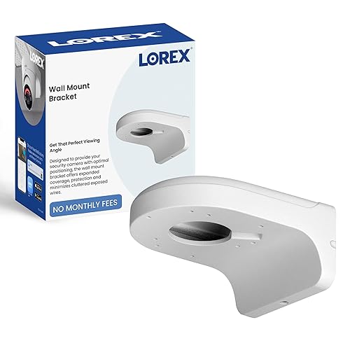Lorex Wall Mount for Dome Security Cameras, White - Convenient Wall Mount Frame for Indoor and Outdoor Security Cameras, Easy Installation