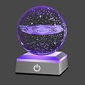 hochance 3D Solar System Crystal Ball Nightlight Multicolor Decolamp for Science Astronomy Space,for Boyfriends Husband Him,Presents for Fathers Kids