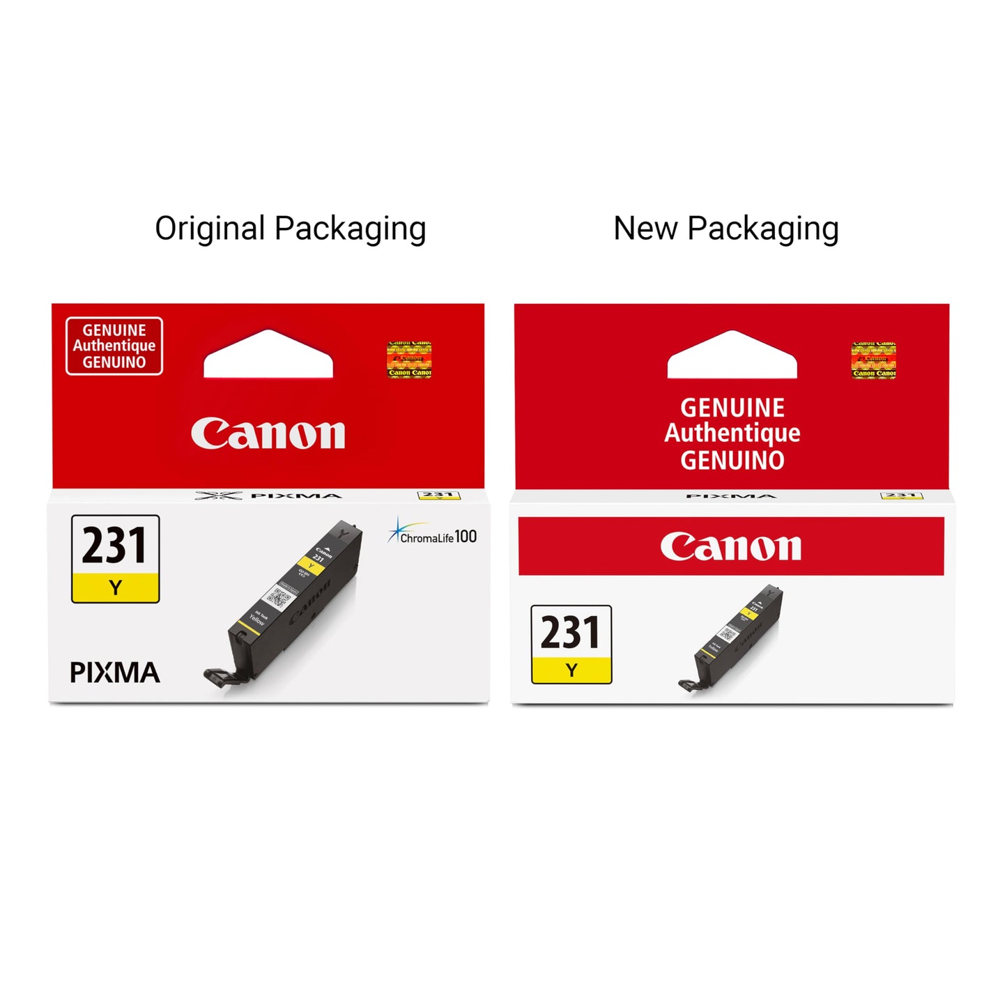 Canon CLI-231 Genuine Yellow Ink Tank, Compatible with PIXMA TS8820 Printers