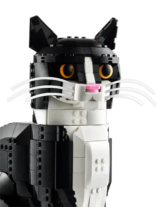 Loki's Whiskers for Lego Ideas 21349 Tuxedo Cat – 6-Pack Snap-In Whisker Accessory (3 Sets), Compatible with 21349, Cat Not Included