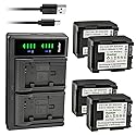 Kastar 4-Pack Battery and LTD2 USB Charger Replacement for Canon VIXIA HG20, VIXIA HG21, VIXIA HF G10 HFG10, VIXIA HF G20 HFG20 Camera