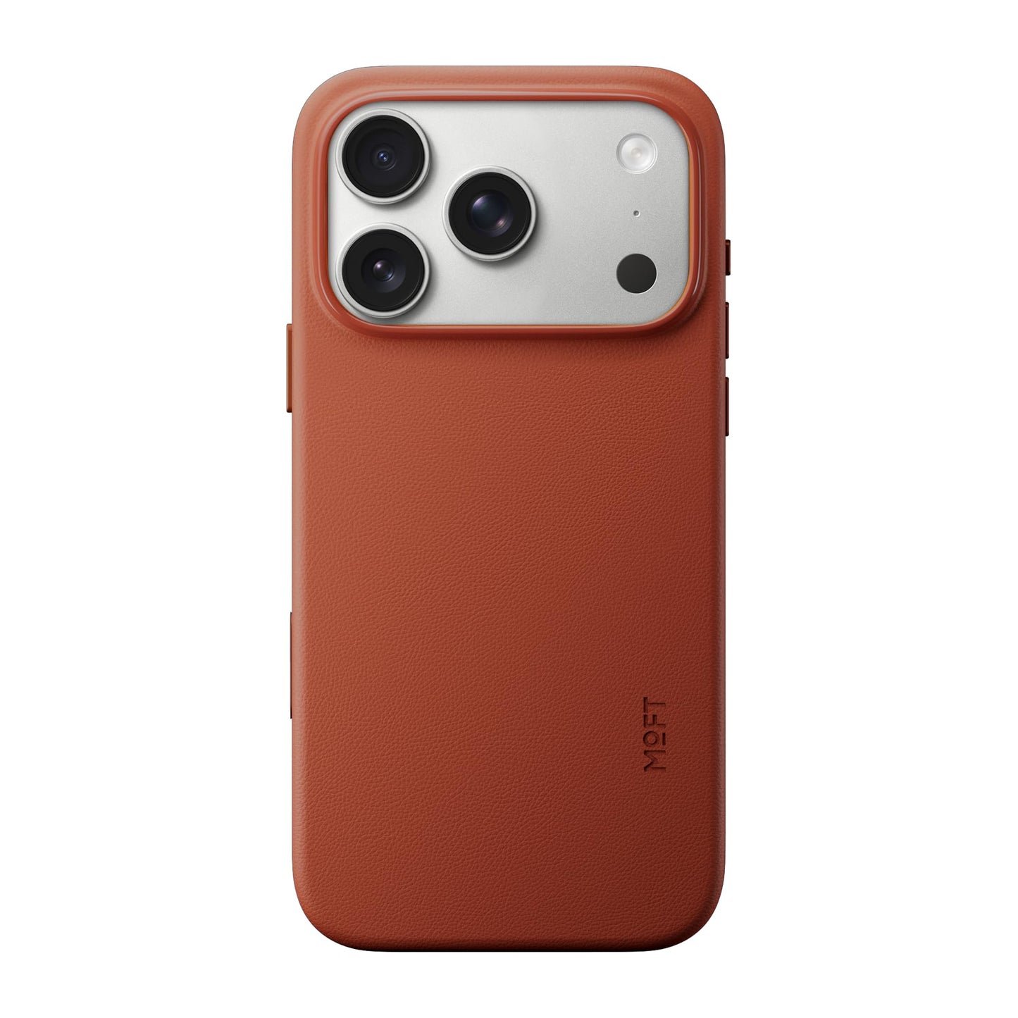 MOFT for iPhone 17 Case- MOVAS Snap Case, MagSafe Compatible, Soft-Touch Vegan Leather, Classic Minimalist Design, Lightweight, Stain-Resistant