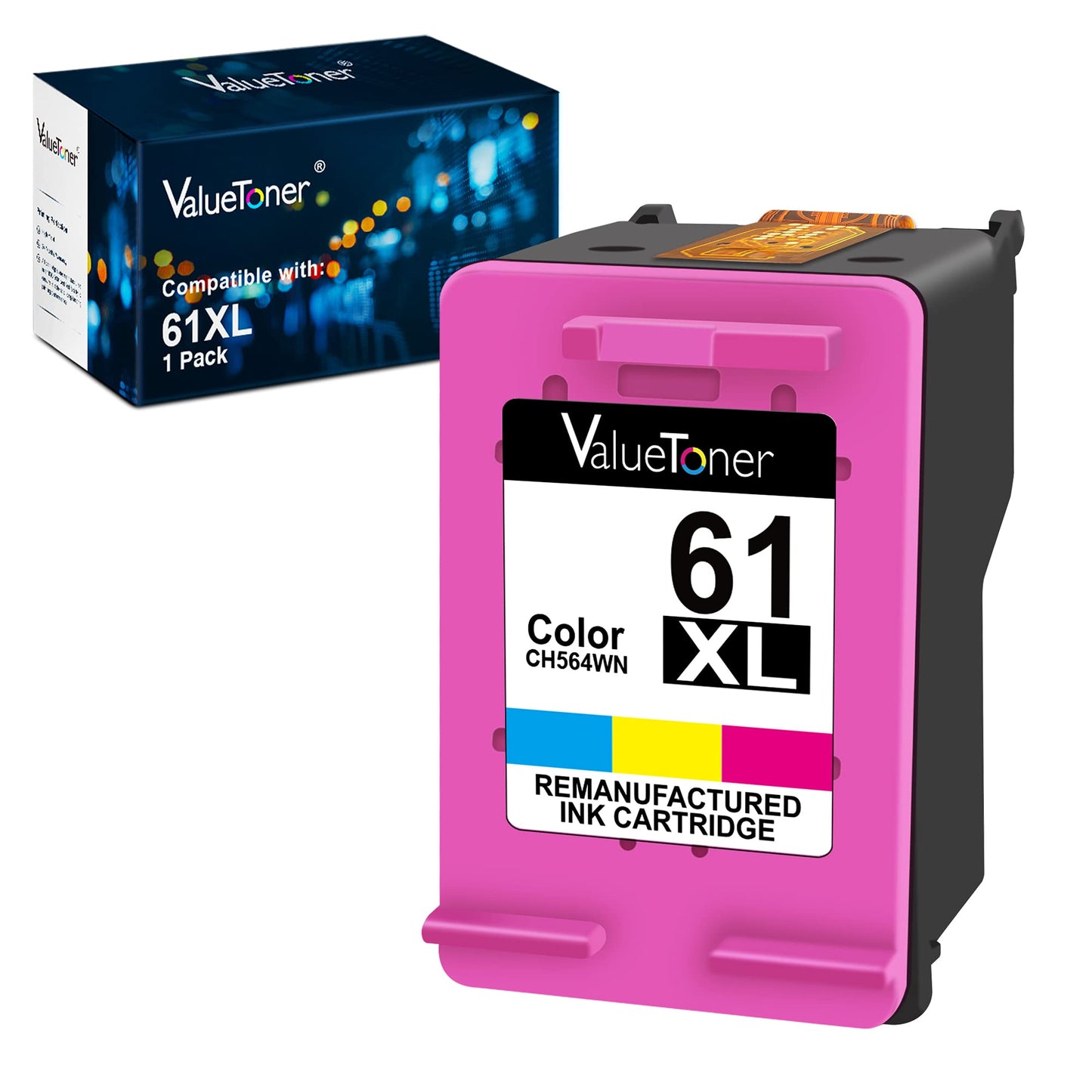Valuetoner Ink Refill Kit for HP Printer Cartridges for HP67 67XL 63 63XL 65 65XL 61 61XL 950 950XL 951XL 902XL 952XL Ink Cartridge, 100ML x 5 Bottles
