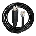 Feanteek APC Serial Cable 940-0144b USB to RJ12 Console Cable for APC Meter and Switch PDU AP78xx,AP79xx,AP86xx,AP88xx,AP89xx(6FT/1.8M)