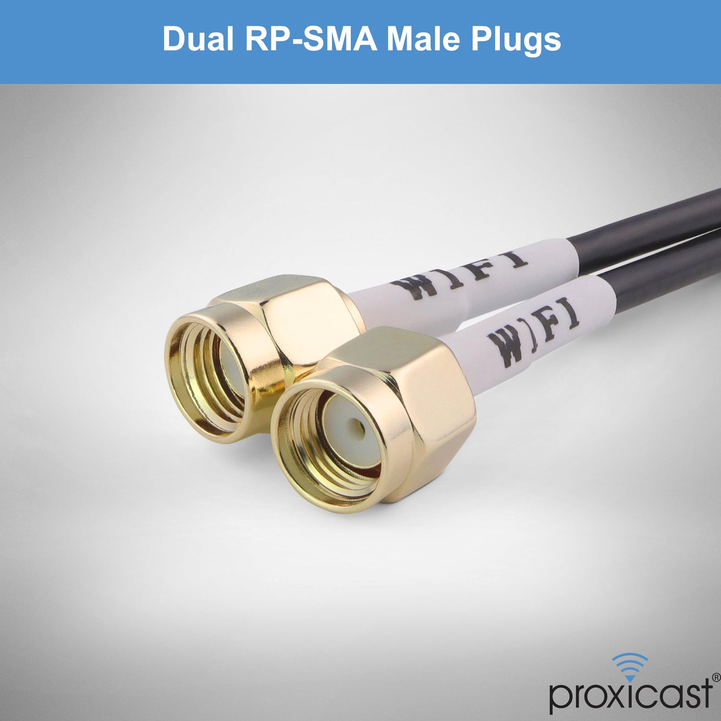 Proxicast Ultra Low Profile Indoor/Outdoor Omni Directional MIMO WiFi Antenna - Dual Band/Triple Band 2.4/5.8/6 GHz WiFi Puck - Through Hole Screw