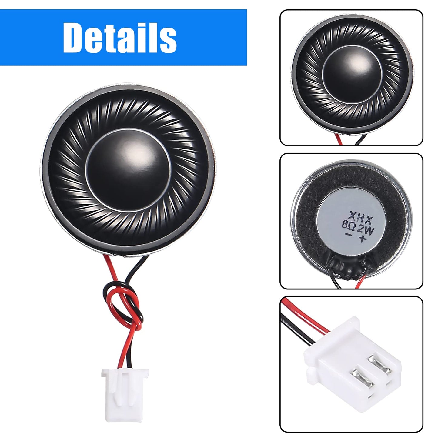 ACEIRMC 10pcs 2W 8Ohm Round Internal Magnet Mini Loudspeaker MP3 MP4 Player Speaker (2W 8Ohm)
