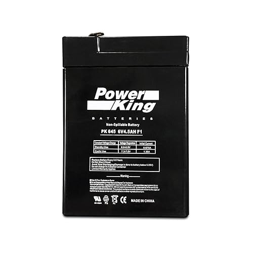 AMERICAN HUNTER Rechargeable Battery 30008 6 Volt Lead Acid 4.5 mAh