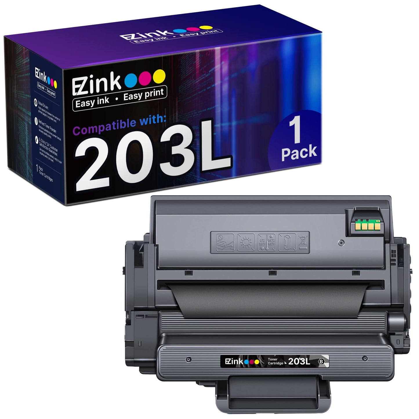 E-Z Ink Compatible Toner Cartridge Replacement for Samsung 203 203L MLT-D203L High Yield to use with ProXpress M3370FD M3870FW M4070FR M3320ND M3820DW