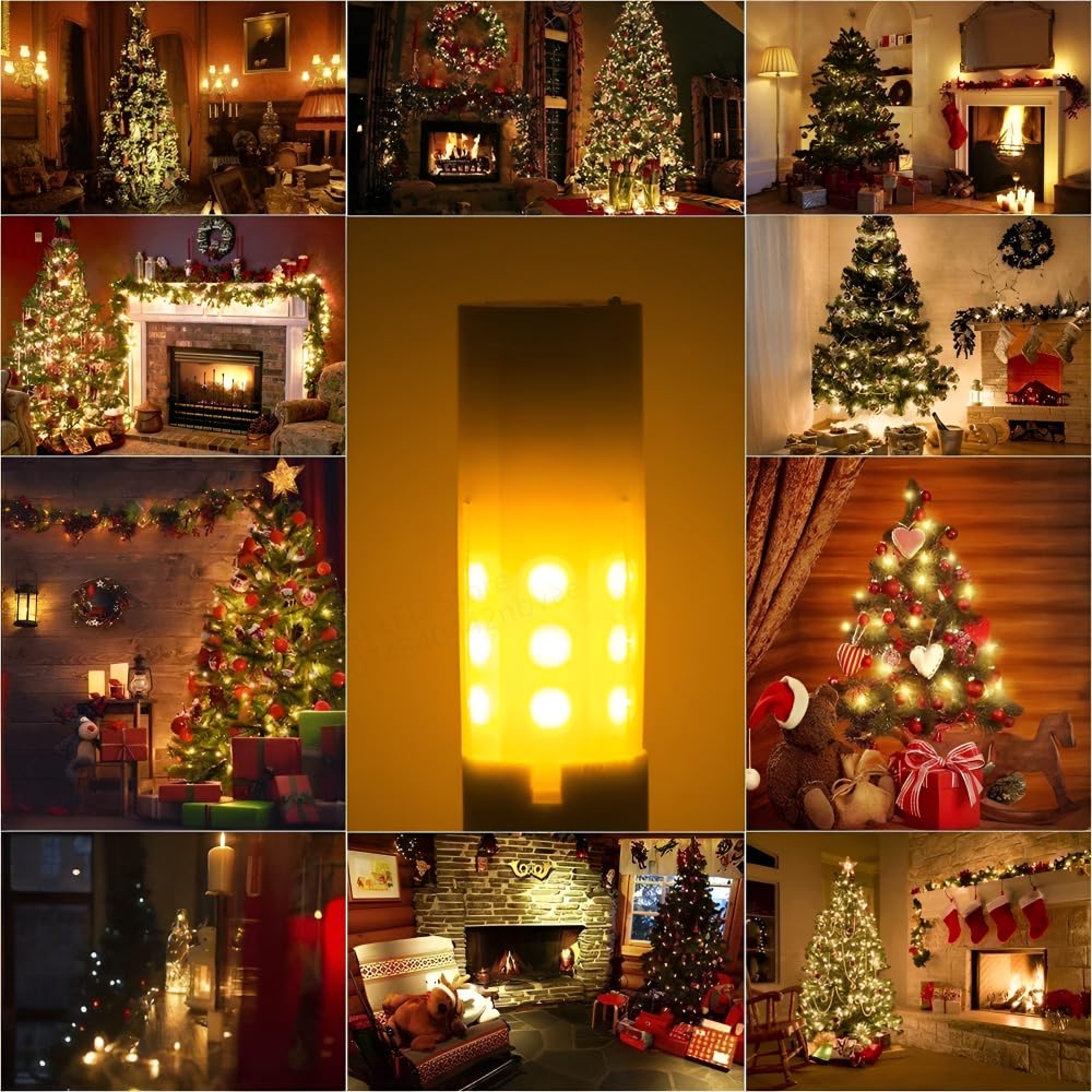 6-Pack G4 LED Flame Effect Light Bulb 3W DC 12V 220 Lumen ,Flame Light Bulbs , Fire Light Bulb,Flicker LED Flaming Bulb