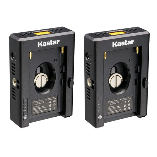Kastar NP-F Battery Adapter Plate W/LED Indicators, Input Type-C 5V 3A, 8.4V 5A 5.5x2.1mm, Output 12V 2A 5.5x2.5mm, 16.8V 2A Dtap, 5V 3A USB for NP-F