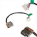 GinTai DC Power Jack with Cable Socket Plug Port Replacement for HP 15-AC185NR 799736-F57 813945-001 TPN-C125