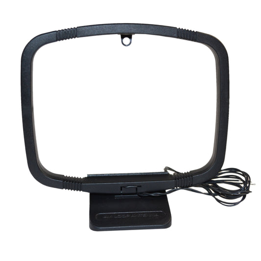 HQRP HiFi AM Loop Antenna Compatible with Audio Receiver Systems + HQRP Coaster