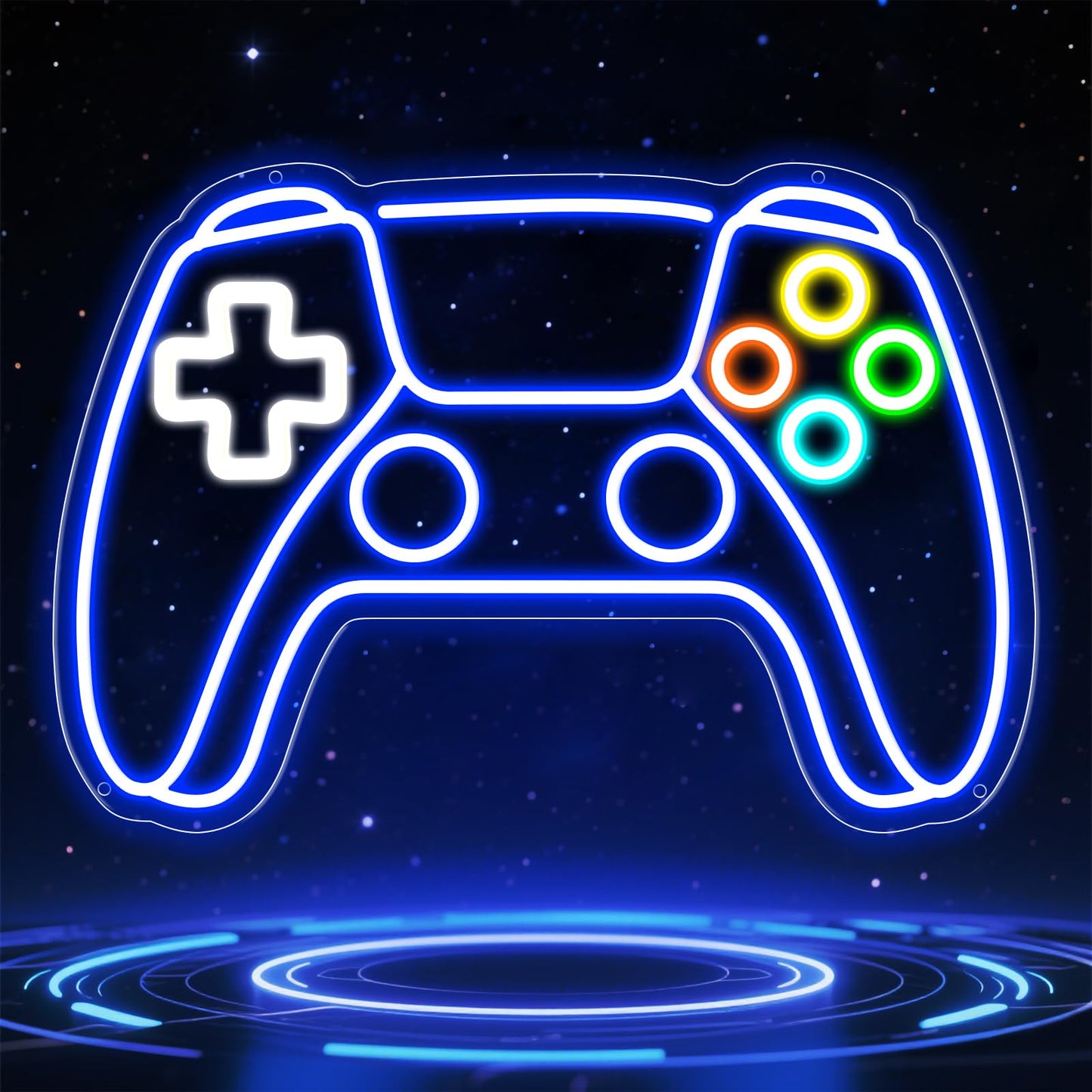Holegather Gamer Neon Sign, Gamepad Gaming LED Signs for Wall Decor with USB Powered Gamer Neon Light Gaming Room Decor Gifts for Boys, Teens, Kids