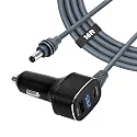 GKP9 Starlink Mini Car Adapter, Starlink Mini Cable 3 in 1, 12v-24v Adapter Dc Power Cable with Digital Display, Waterproof 16awg Car Power Supply