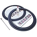Pioneer 12" Flat Attach Speaker Foam Surround Edge Repair Kit - 2 Speaker Kit - Compatible with Pioneer CL-100, CL100, CS-9000, CS9000, CSD-9001