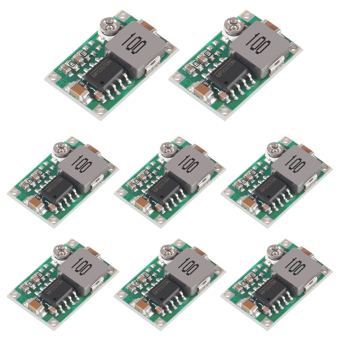 Aobao 8pcs Mini360 Mini 360 Buck Converter DC-DC Adjustable Voltage 4.75V-23V to 1V-17V Step Down Power Converter Mini 360 3A Buck Module
