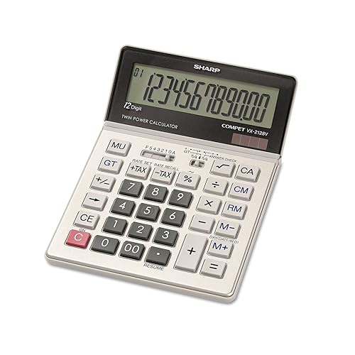 Sharp VX2128V VX2128V Commercial Desktop Calculator 12-Digit LCD
