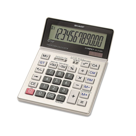 Sharp VX2128V VX2128V Commercial Desktop Calculator 12-Digit LCD