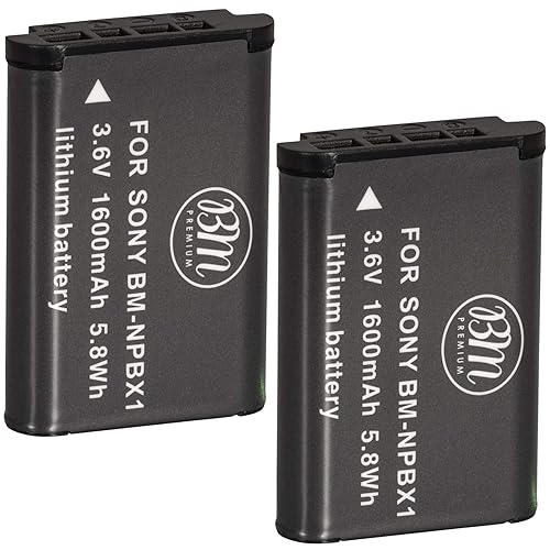 BM 2 NP-BX1 NP-BX1/M8 Batteries for Sony CyberShot ZV-1 II, DSC-RX100, RX100 II, RX100 III, RX100 IV, RX100 V, DSC-RX100 VI, RX100 VII, DSC-RX1R, RX1R