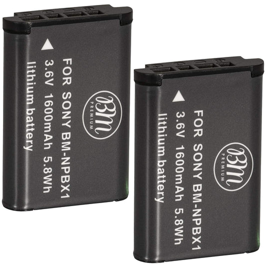 BM 2 NP-BX1 NP-BX1/M8 Batteries for Sony CyberShot ZV-1 II, DSC-RX100, RX100 II, RX100 III, RX100 IV, RX100 V, DSC-RX100 VI, RX100 VII, DSC-RX1R, RX1R