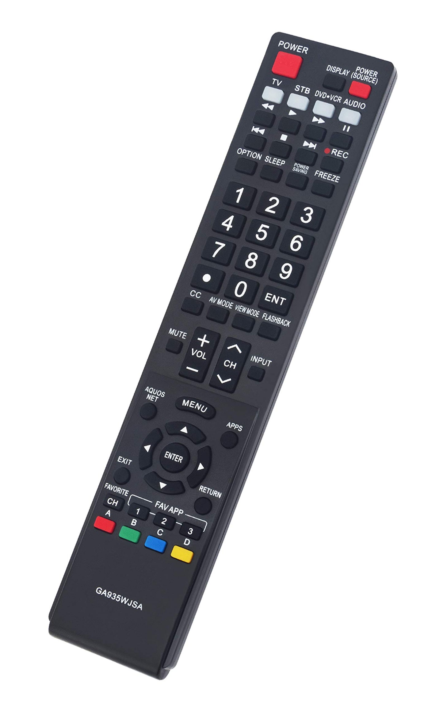GA935WJSA Replace Remote fit for Sharp AQUOS TV LC40LE830U LC-40LE830U LC40LE830UN LC-40LE830UN LC46LE830 LC46LE830U LC46LE830U LC46LE830UN