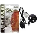 Himalayan Glow Himalayan Salt Lamp Cord Replacement with Dimmer Switch (2-Pack) and E12 Halogen Salt Lamp Bulbs(4-Pack), 6 Feet Long with Base