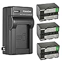Kastar 3-Pack SB-L220 Battery and AC Wall Charger Replacement for Samsung SB-L110 SB-LS110 (NOT for SB-L110A), SB-L220 SB-LS220, SB-L70A SB-L70R