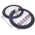 Standard 10" Flat Attach Speaker Foam Surround Repair Kit - 2 Speaker Kit - Fits Several Dozen Different Commonly Used 10" Speakers of Different