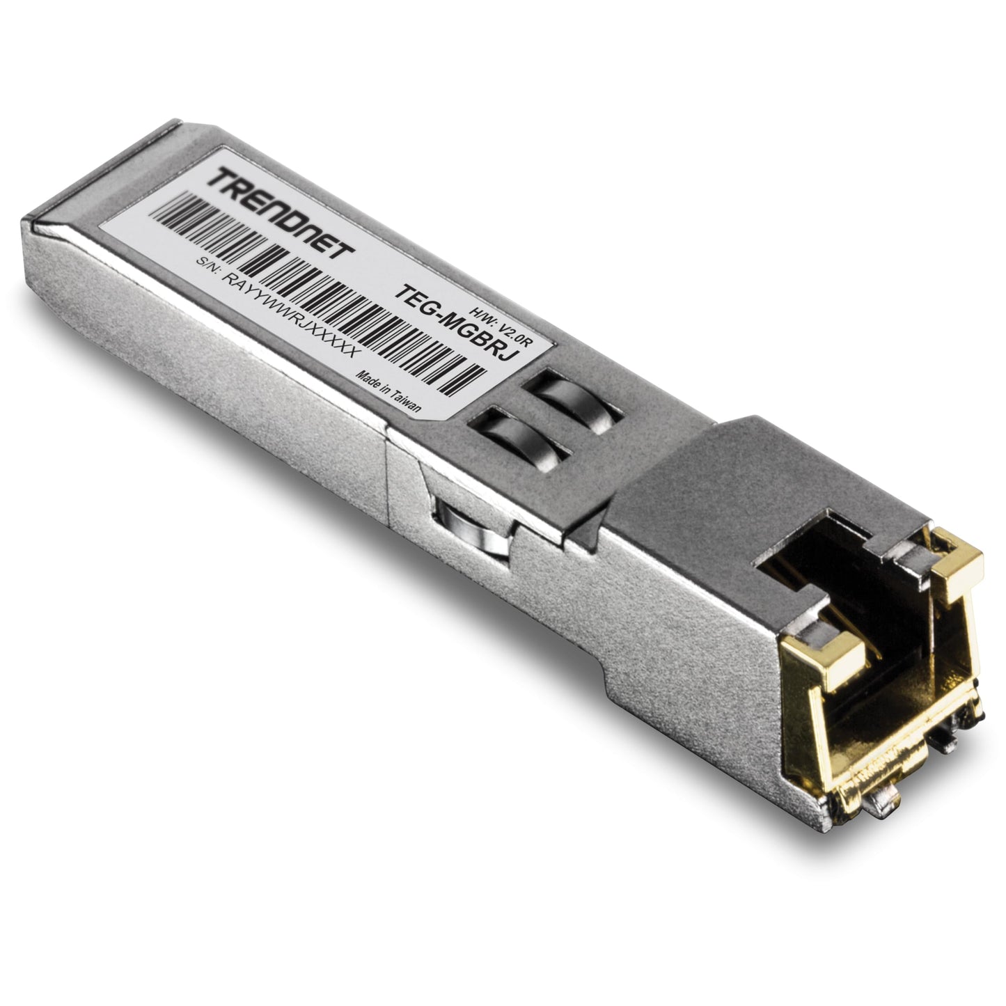 TRENDnet SFP to RJ45 1000BASE-T Copper SFP Module, TEG-MGBRJ, 100m (328 Ft.), RJ45 Connector, Hot Pluggable, Supports Data Rates Up to 1.25Gbps, IEEE