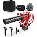 Movo X1-Mini Video Shotgun Mic for Camera - Supercardioid 3.5mm/USB-C Analog/Digital Camera Microphone for DSLR, iPhone and Android Smartphones