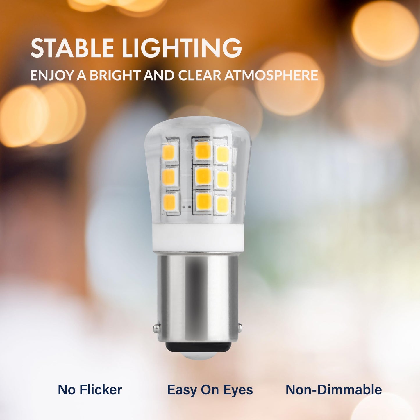 Newhouse Lighting 2.5w LED T4 Bulb Ba15d Base 3000k (4-Pack)