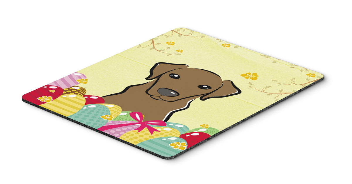 Caroline's Treasures BB1916MP Chocolate Labrador Easter Egg Hunt Mouse Pad, Hot Pad or Trivet for Home Office Gaming Working Computers Laptop Mouse