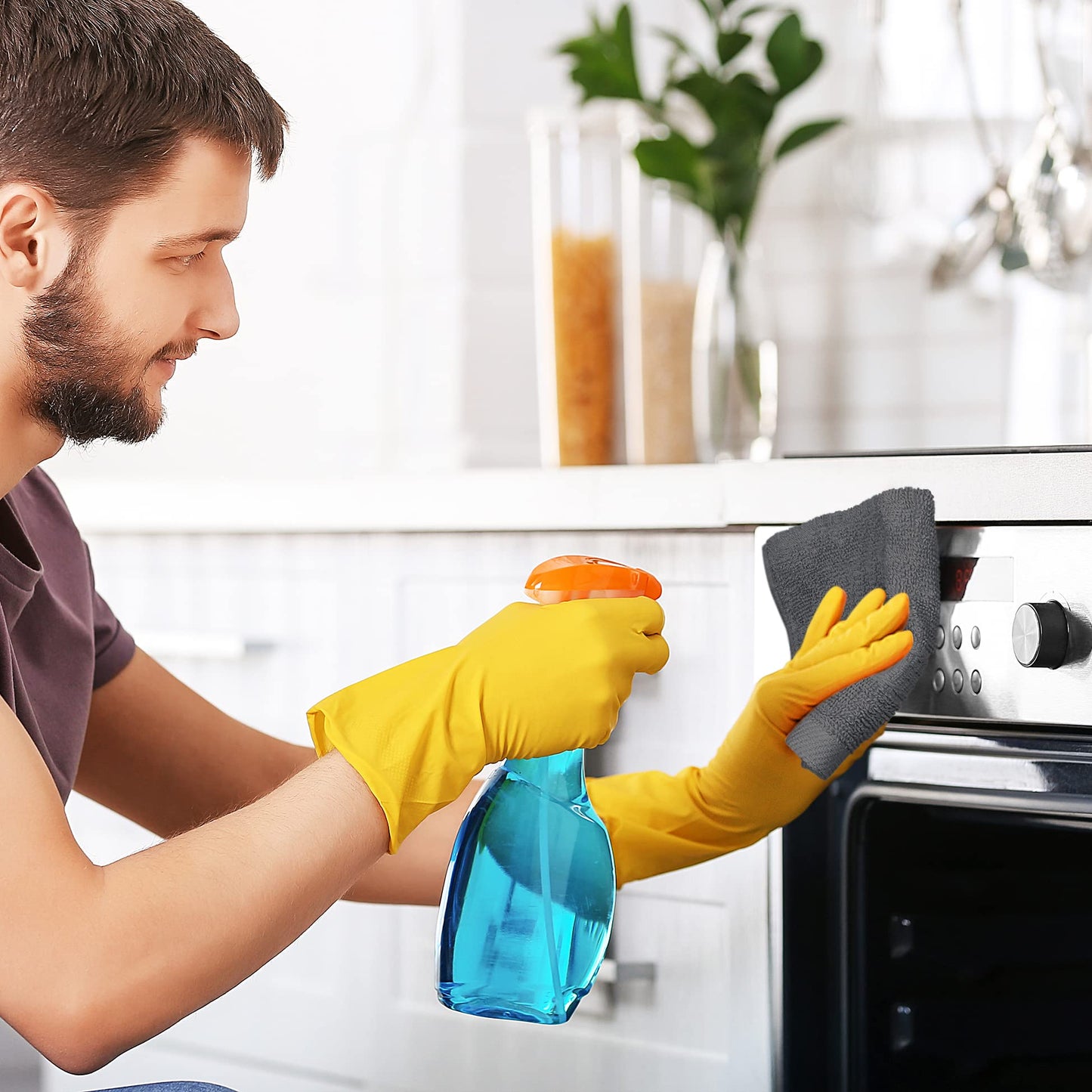 Utopia Towels 12-Pack Premium Washcloths, 12x12 in, 100% Cotton Ring Spun, Soft & Highly Absorbent for Bathroom, Spa, Gym & Face, Grey