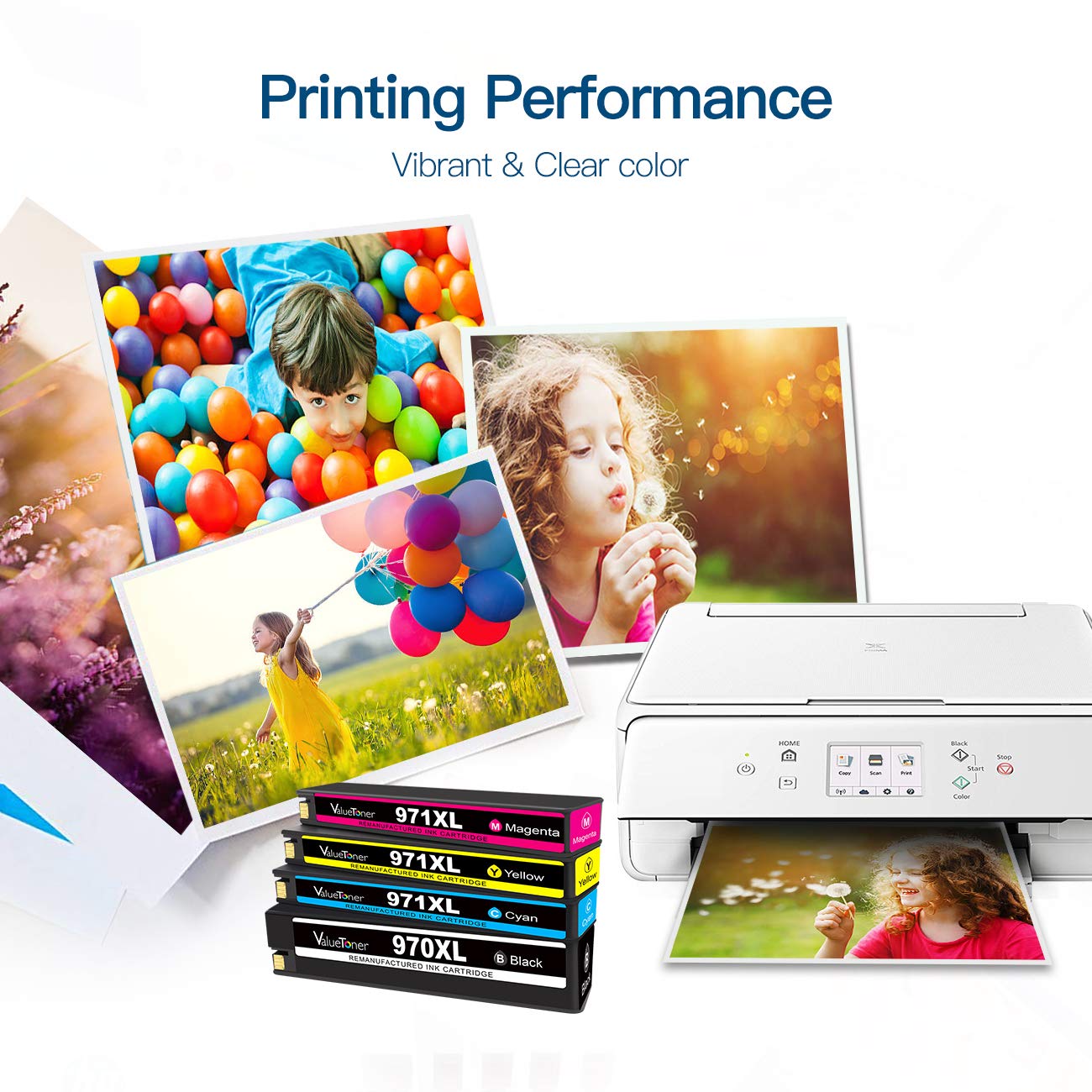 Valuetoner Remanufactured Ink Cartridges Replacement for HP 970XL 971XL to use with Officejet Pro X476dw, X476dn, X551dw, X451dn, X451dw, X576dw