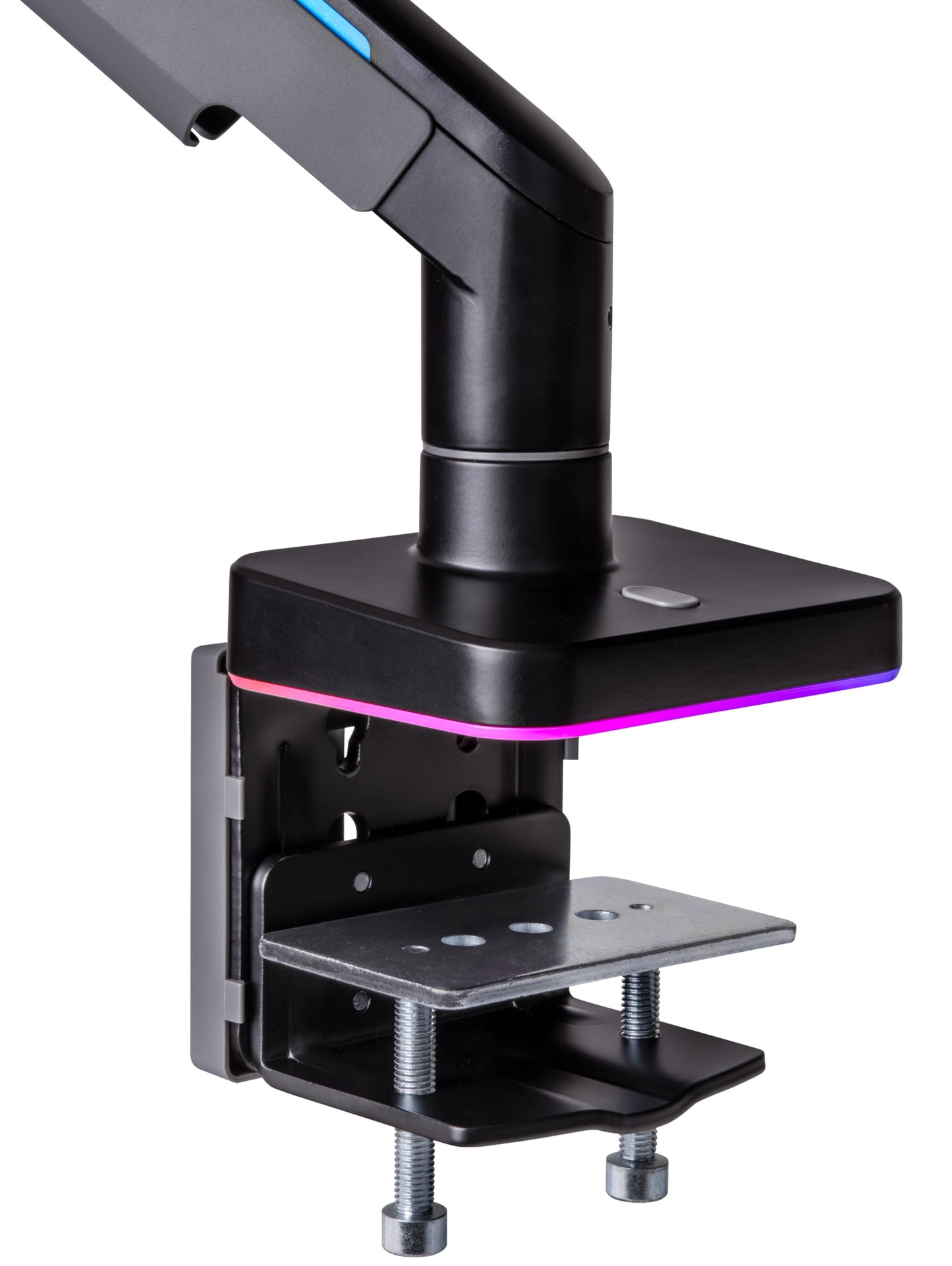 Thermaltake Single Heavy Duty RGB Monitor Arm for up to 49 inchs and 44 lbs Screen, 100 x 100 mm VESA Compatible, Wide Rage Movements