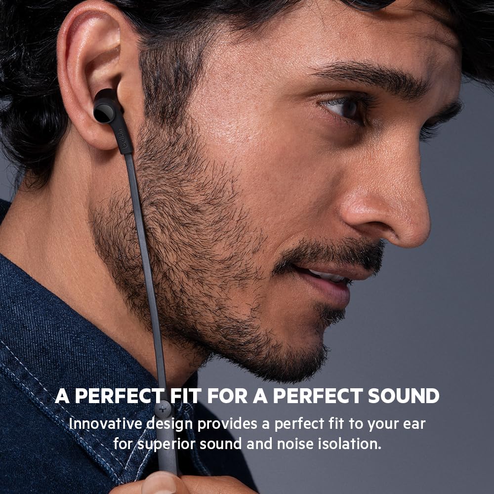 Belkin Wired Earbuds with Lightning Connector, Built-in Mic