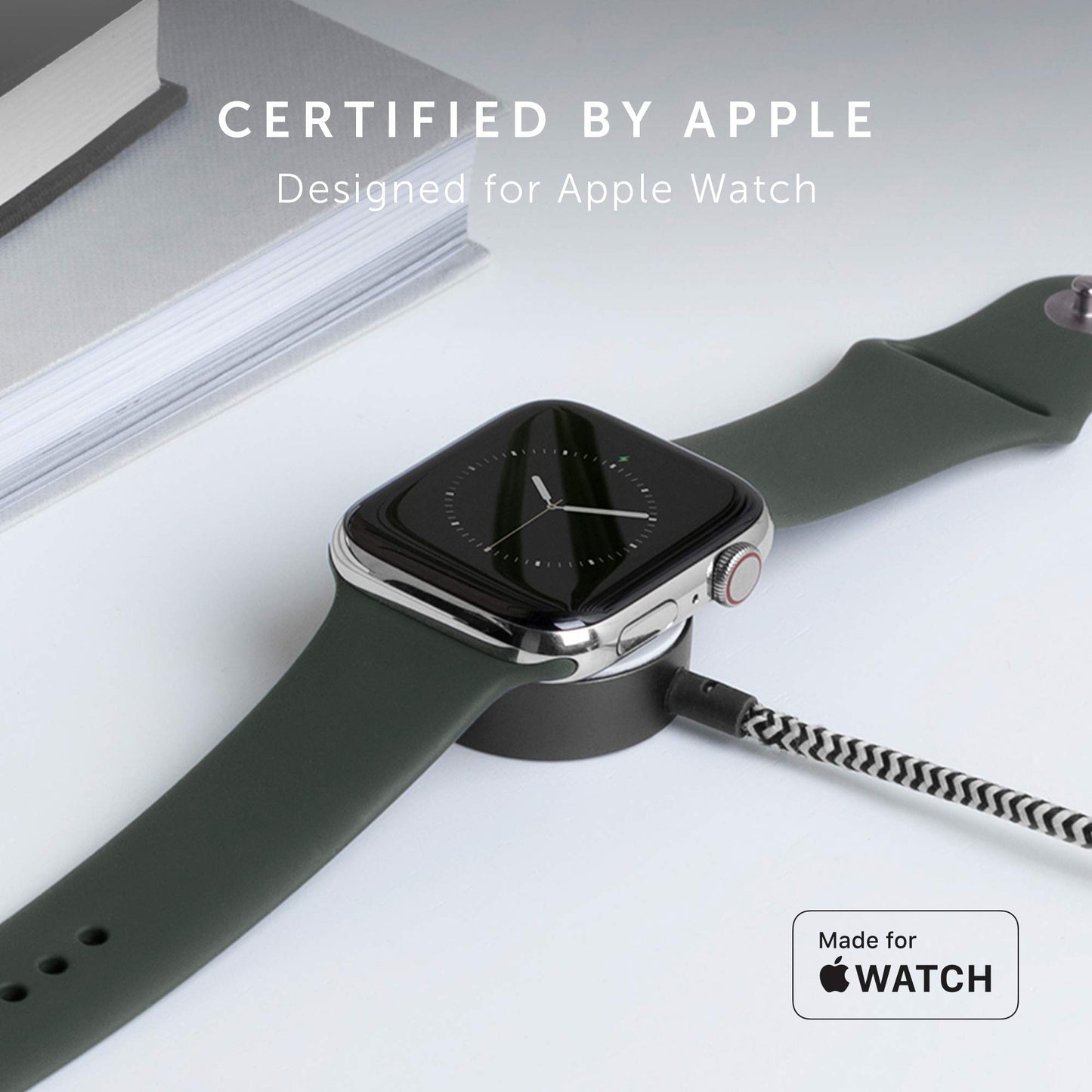 Native Union Belt Watch - 4ft Ultra-Strong Reinforced [MFi Certified] Durable USB Charging Cable Compatible with Apple Watch Charging Cable…